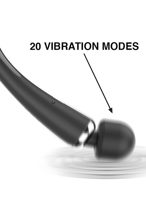 NAOMI Wand – Massaggiatore Super Potente Ricaricabile in Silicone con 20 Vibrazioni