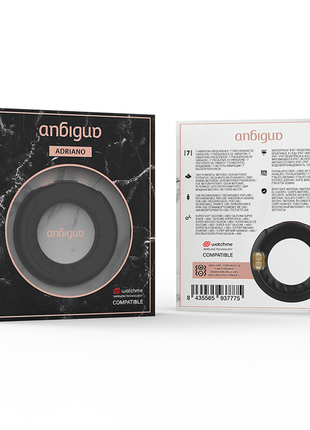 Adriano by Anbiguo Anello vibrante con tecnologia wireless scatola fronte retro