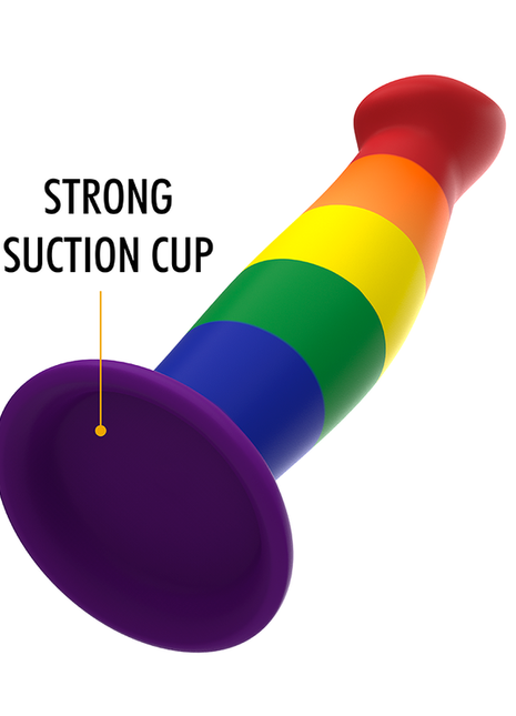 MYTHOLOGY Garrick Pride – Dildo in Silicone Premium con Base a Ventosa (Taglia M)