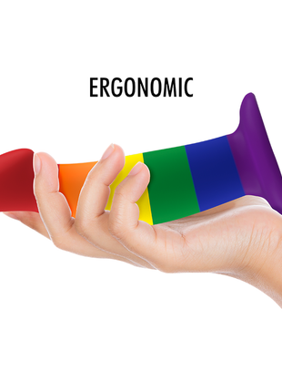 MYTHOLOGY Garrick Pride – Dildo in Silicone Premium con Base a Ventosa (Taglia M)