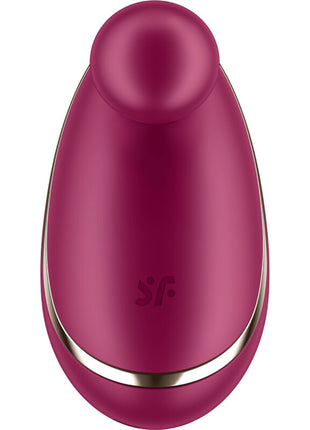 vista lato frontale Satisfyer Spot On 1 Berry: Vibratore Clitorideo a Punta | Peakybits