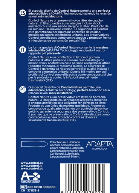 Preservativi Lisci in Lattice Naturale Trasparente 54 mm con Serbatoio (6 pz)