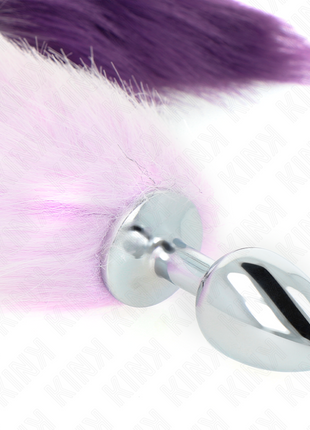 plug di metallo con coda viola