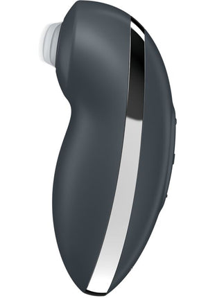 SATISFYER Tap & Climax 2 – Vibratore e Stimolatore Clitorideo con Doppia Funzione (Grigio)