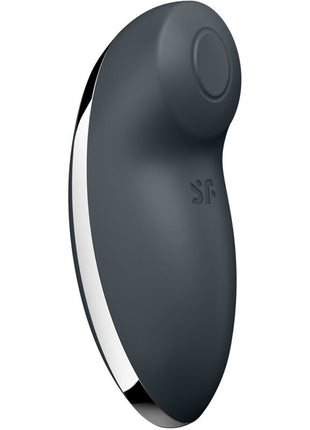 SATISFYER Tap & Climax 2 – Vibratore e Stimolatore Clitorideo con Doppia Funzione (Grigio)