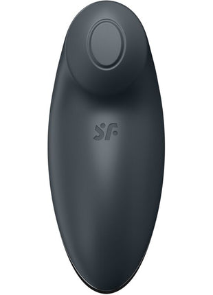SATISFYER Tap & Climax 2 – Vibratore e Stimolatore Clitorideo con Doppia Funzione (Grigio)