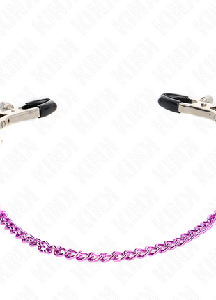 KINK Morsetti a Catena Viola – Pinze Regolabili 30 cm BDSM
