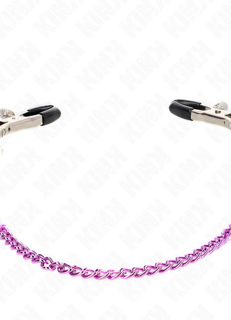 KINK Morsetti a Catena Viola – Pinze Regolabili 30 cm BDSM