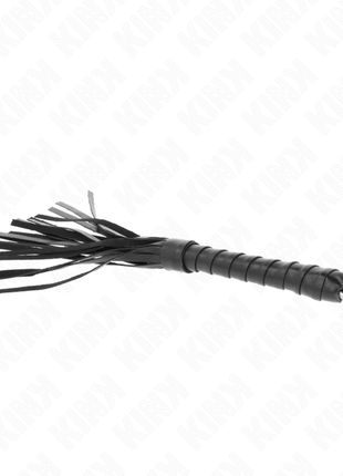 KINK – Mini frusta nera semplice 28 cm in pelle sintetica