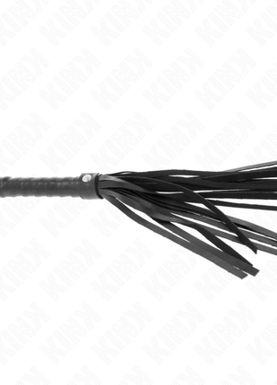 KINK – Mini frusta nera semplice 28 cm in pelle sintetica
