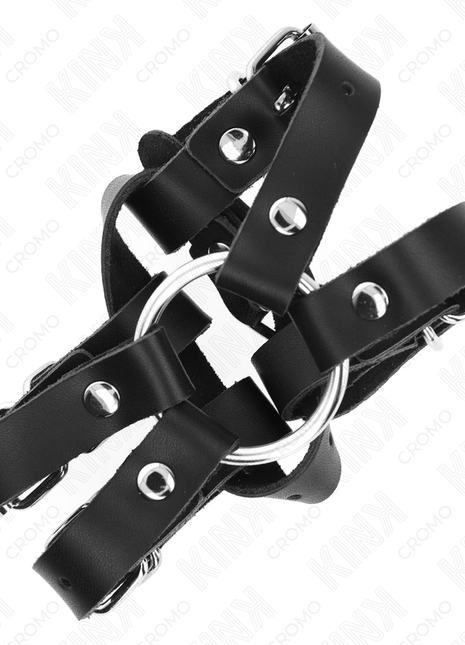 KINK – Anello per pene con cinghie multiple regolabili in pelle