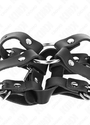 KINK – Anello per pene con cinghie multiple regolabili in pelle