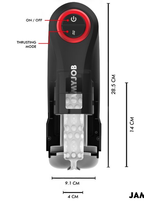 Jamyjob Gravity – Masturbatore Automatico Maschile con Spinta e Aspirazione