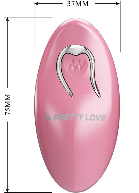 PRETTY LOVE - Morsetti per Capezzoli Cailey con 10 Vibrazioni e Telecomando Rosa