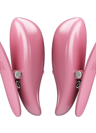 pinze a morsetto per capezzoli colore rosa con vibrazione