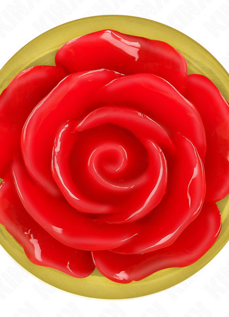 KINK – Plug anale oro rosa con rosa rossa, il lusso che sboccia dietro