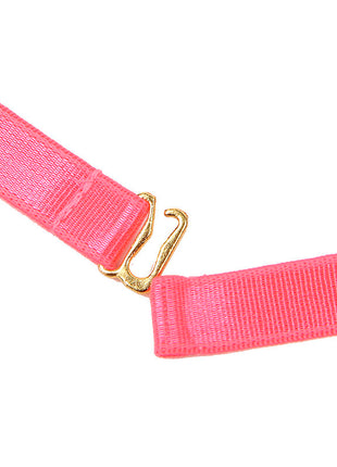 SUBBLIME – Completo Reggiseno con Collana e Dettagli Gamba Rosa Fluo