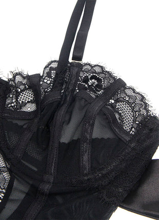 coppa reggiseno in pizzo nero
