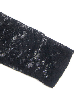 SUBBLIME – Abito nero in pizzo e pelle PU, eleganza e audacia in un solo gesto