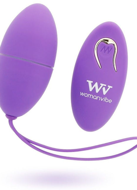 WOMANVIBE Alsan Egg – Uovo Vibrante in Silicone con Telecomando Wireless (Viola)