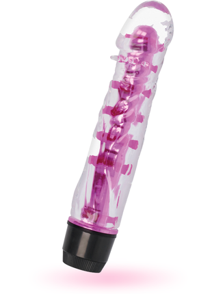 GLOSSY – Lenny vibratore rosa impermeabile in TPE Platinum