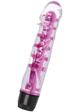 GLOSSY – Lenny vibratore rosa impermeabile in TPE Platinum