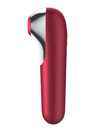 SATISFYER Dual Love Rosso – Vibratore e Ventosa con Aria Pulsata