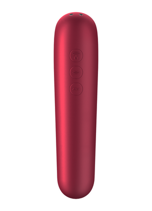 SATISFYER Dual Love Rosso – Vibratore e Ventosa con Aria Pulsata